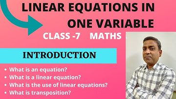 D.A.V Maths | Linear Equations In One Variable - Introduction | Class 7 | Chapter 7