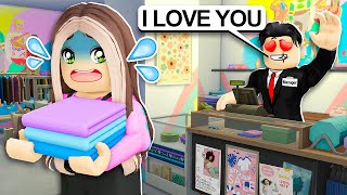 I Worked At A Mall.. My BOSS Had A CRUSH On ME.. (Roblox Bloxburg)