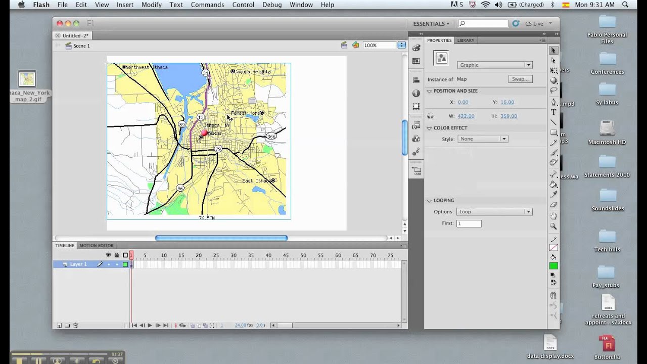 Working with buttons in Flash CS5.5 (1) - YouTube