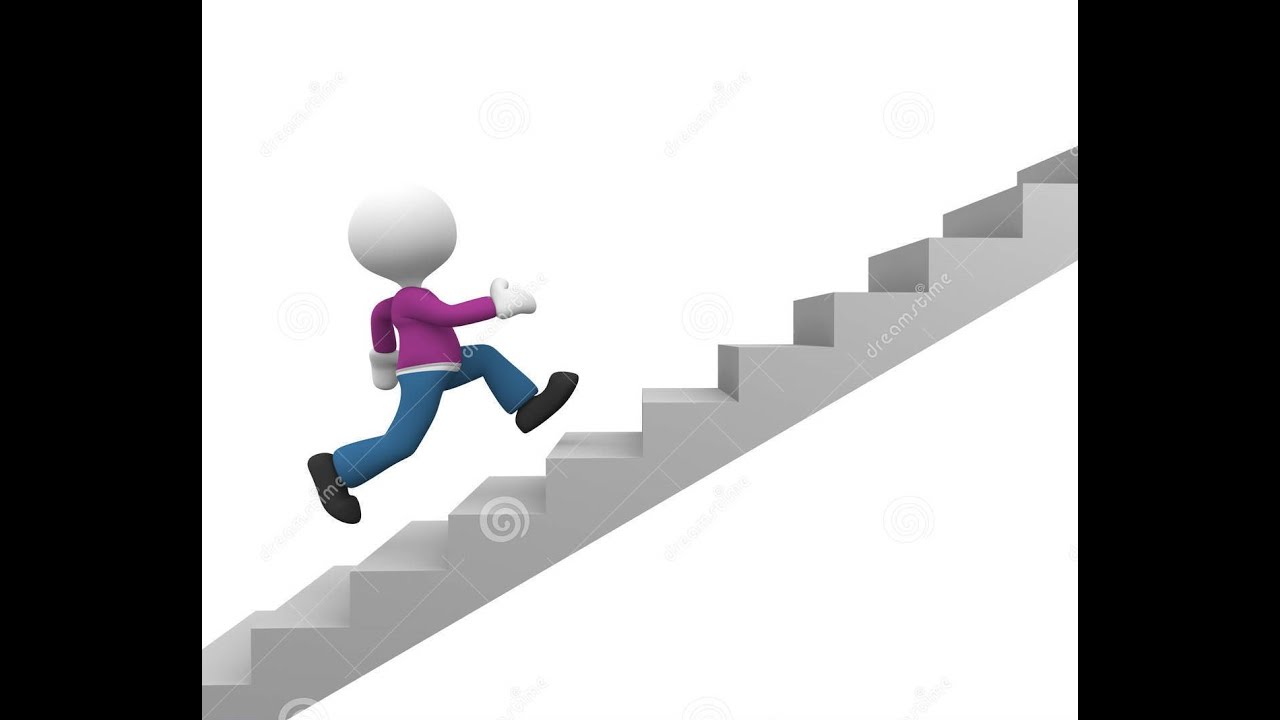 На ступеньку вскакивает хлопчик. Человечек поднимается по ступенькам. Человечек на лестнице. Человек шагающий по ступенькам. Человечек бежит по лестнице.