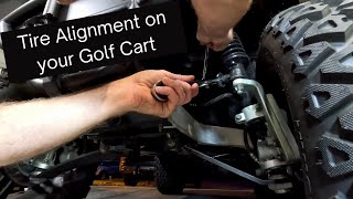 Golf Cart Tire Alignment for Bintelli EZGO Club Car Yamaha Icon Evolution Star Tomberlin Jeep Toyota