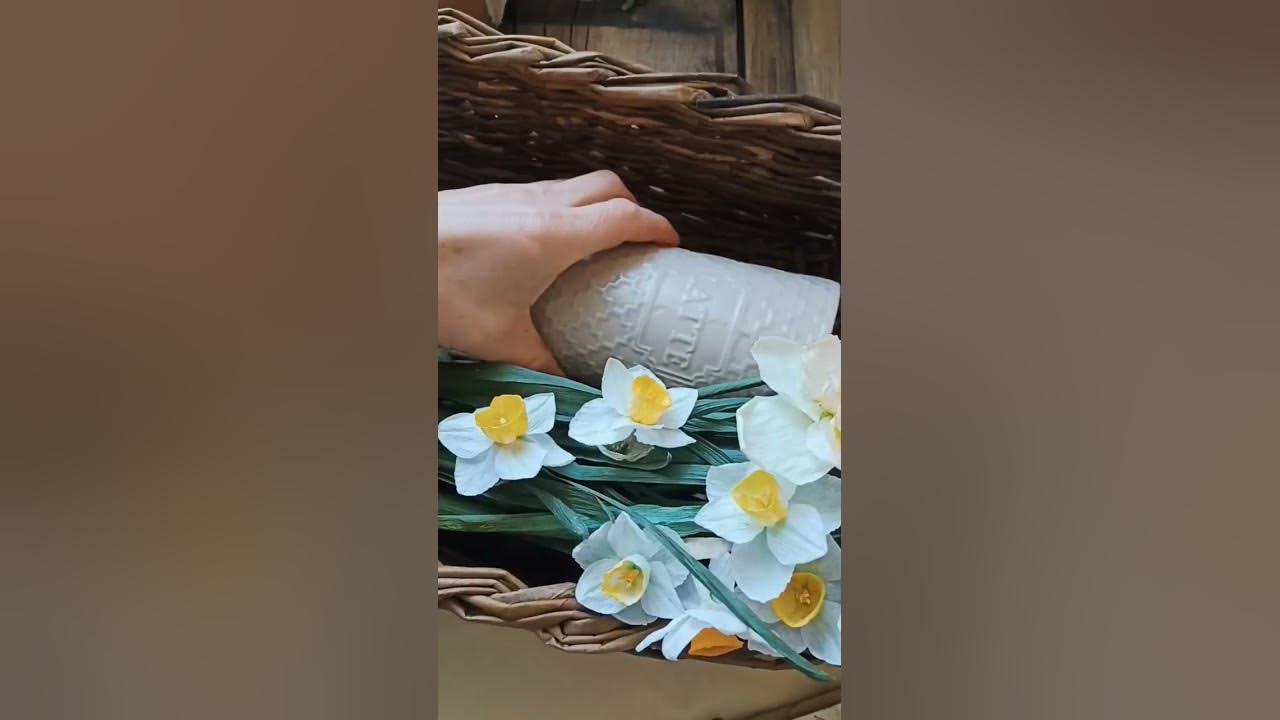 нарциси з паперу - YouTube