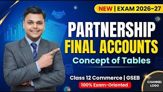 Partnership Final Accounts Part-1 | 12th GSEB | Fundamentals of Accounting @SanketSir_Commerce