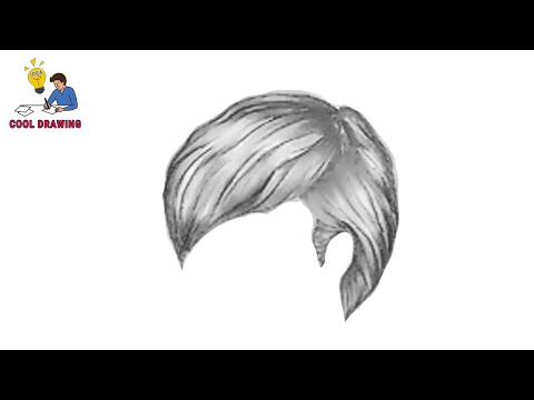 how to draw little boy hair