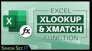 how to use excel xlookup and xmatch functions