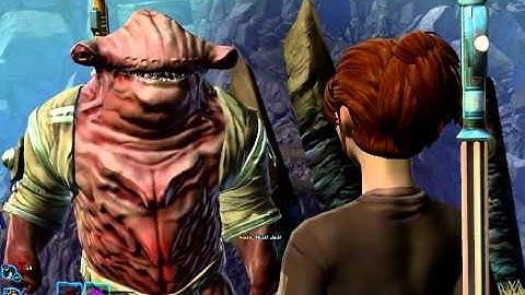 SWTOR - flesh raider shoved off of cliff