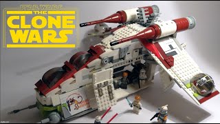 LEGO STAR WARS 7676 Republic Attack Gunship Build