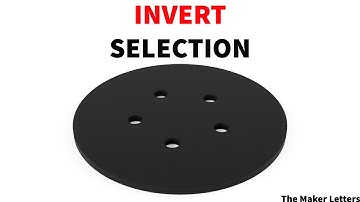 Fusion 360 invert selection- work 99% faster | Fusion 360 for beginners