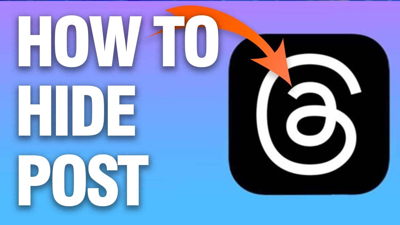 How To Hide Post or Thread On Threads App - YouTube
