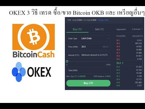 OKEX 4 วิธี เทรด ซื้อ/ขาย Bitcoin OKB และ เหรียญอื่นๆ