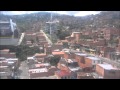 A ride in the Cable Car of Medellin Colombia - Full trip - Teleférico Medellin - Téléphérique