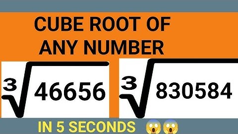 CUBE ROOT OF ANY NUMBER 🔥|| In 5 Seconds || Maths Trick || Short tricks #maths #tricks #root 