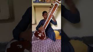 Gayatri mantra playing on sitar by shreya