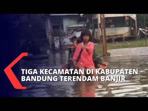 Sungai Citarum Meluap, Permukiman dan Akses Jalan di Kabupaten Bandung Terendam Banjir