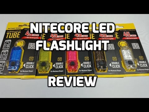 Nitecore TUBE 45 Lumen USB Rechargeable LED Keychain light Review for EDC (Every Day Carry)