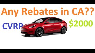 Breaking News, Tesla Now Qualifies For California Clean Vehicle Rebate Program Upto 2000.