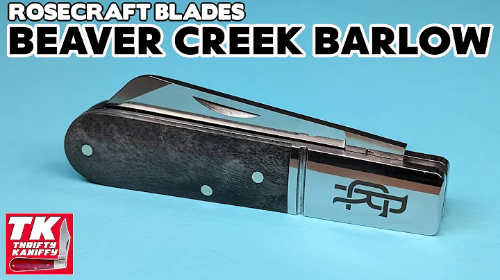 RoseCraft Blades Beaver Creek Barlow Gray Bone Pocket Knife RCT006-GY