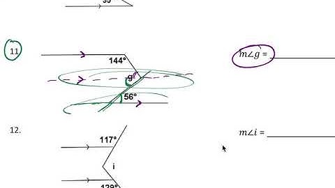 Parallel lines transversal auxillary line