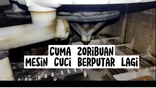 Mesin cuci berputar lemah