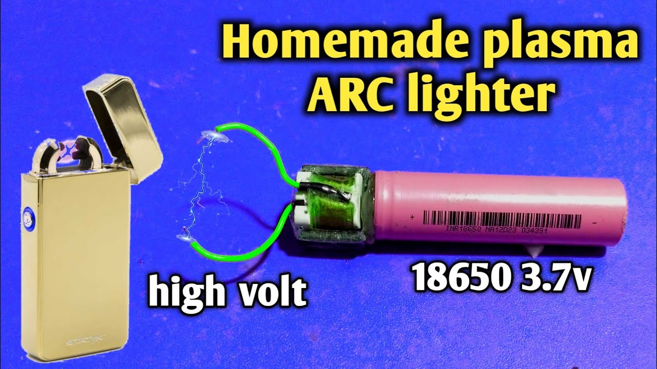 demonstration tillykke Den fremmede Plasma ARC lighter | how to make an arc lighter | homemade plasma lighter |  flameless lighter - YouTube