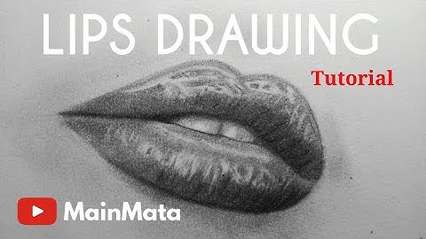 How To Draw Realistic Lips for Beginner | Tutorial Video | MainMata
