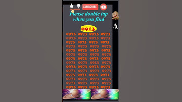 Spot (Find) 0913 in 5 seconds, #observation  #skills , Visual Test,  #search #puzzle #shorts #quiz