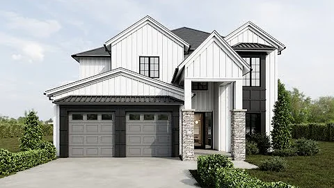 Farmhouse House Plan 1112-4 | 2660 Sq Ft 4-Bedroom Modern Farmhouse Tour