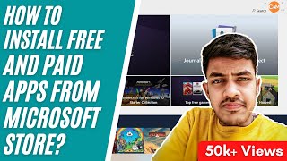 How to install Free and Paid apps from Microsoft Store? [in Hindi] | Microsoft Store Settings screenshot 3