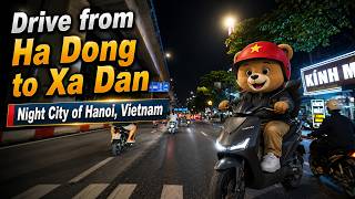 Drive from Quang Trung, Ha Dong to Xa Dan intersection, Hanoi,Vietnam