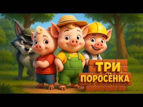 ТРИ ПОРОСЁНКА — Ниф ниф – Наф наф – Нуф нуф | ПЕСЕННЫЙ МУЛЬТФИЛЬМ
