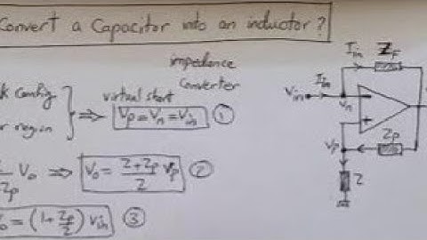 Converting Capacitor to Inductor -- Simple Example using OpAmp