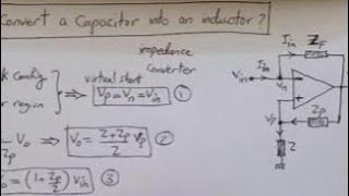 Converting Capacitor to Inductor -- Simple Example using OpAmp