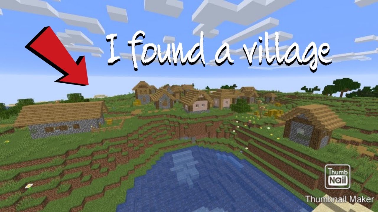 I found a village in my first Minecraft survival video - YouTube
