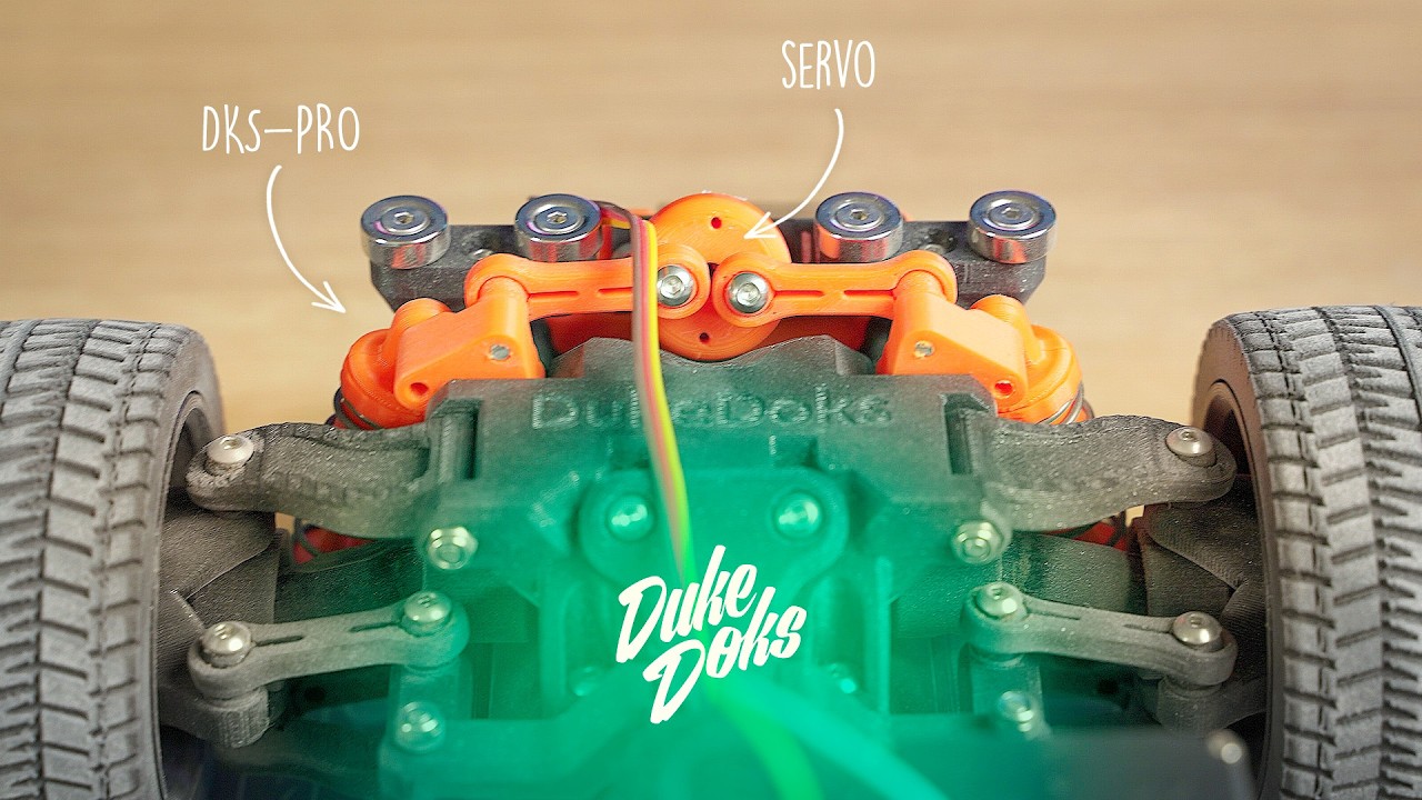 🗜️ Este MECANISMO cambia la altura del coche / MOD suspensión para el DKS-Pro / CHASIS 1:10