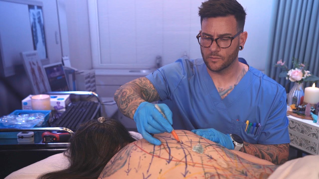 ASMR | Очки для энергетического картирования Рейки | Печатание, рисование, измерения, осмотр спин...