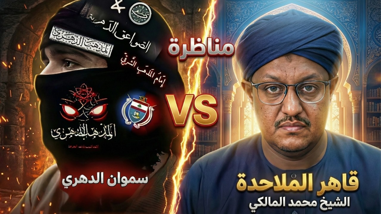مناظرة قوية بين الشيخ محمد المالكي VS ملحد دهري، فيها علم غزير 