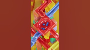 Marble run animation loop | Blender Animation #3dmodel #cycles #marbles #blender #3d