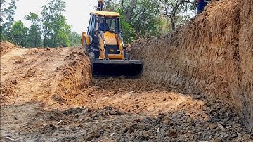 JCB backhoe tractor loading unloading fornt bucket leveling#jcb3dxmachine#subscribe #jcb3dx#jcbvideo