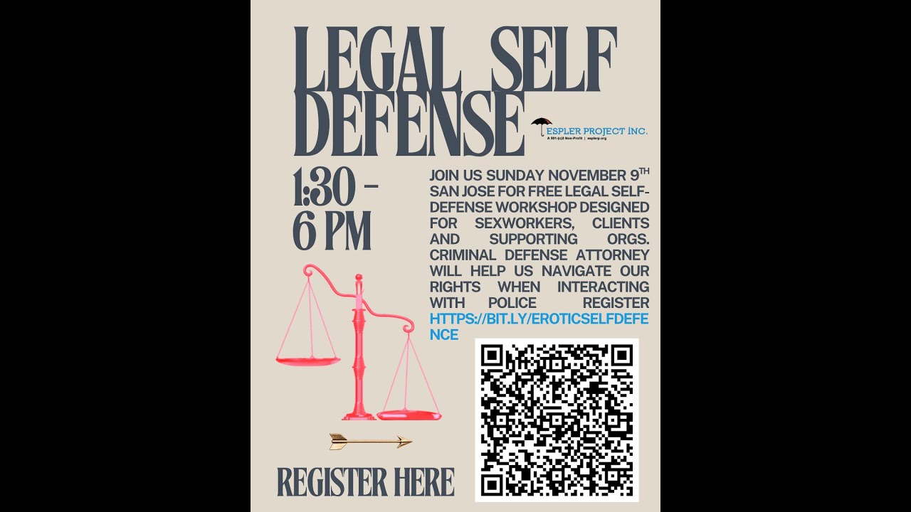 Legal Self Defense Workshop for Sex Workers, Clients and Supporting Organizations ahead of Superbowl