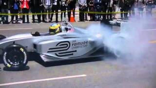 Check out professional racing driver lucas di grassi doing some crazy
burn-outs and donuts with new full electric formula e car. this car
has 250kw reaching ...