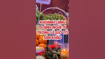 Khoảnh lặng bên di ảnh nghệ sĩ trong Lễ Giỗ Tổ sân khấu #showbiz #shorts #tintuc #tinsaoviet