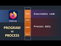 A PROGRAM is not a PROCESS.