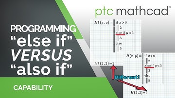 Programming: "else if" VS. "also if" in Mathcad Prime