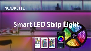 Yourlite Ir Remote Control Smart Led Strip Light For Entertainment Decoration
