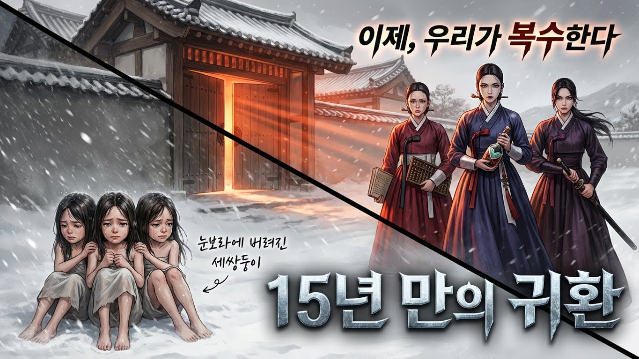 세쌍둥이가 눈보라에 버려진 진짜 이유...15년 후, 계모의 집에 나타난 세 여인의 정체에 소름 [옛날이야기]