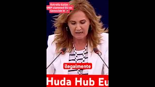 MP Estrella Galán slammed EU on hypocrisy on Isra/Palestine🇵🇸conflict #trending #viral #news #fyp