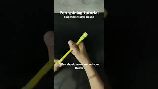 Fingerless thumb around  pen spin. #viral #trending #penspinning #penspinner