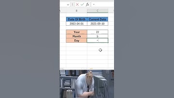 Calculate Age in Excel with DATEDIF! 🤯 ✅ #ExcelTips