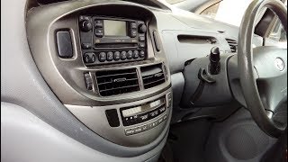 Toyota Previa Estima 2000  2005 how to remove & refit radio,simple guide with part numbers.