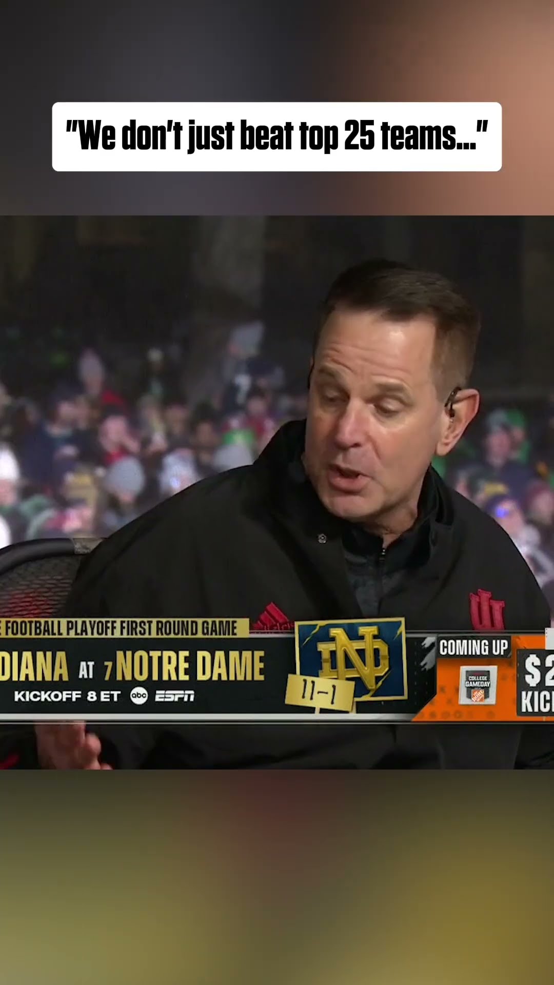 Curt Cignetti's confidence ?